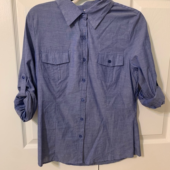 Denim Women’s Button Up Top - Picture 2 of 4